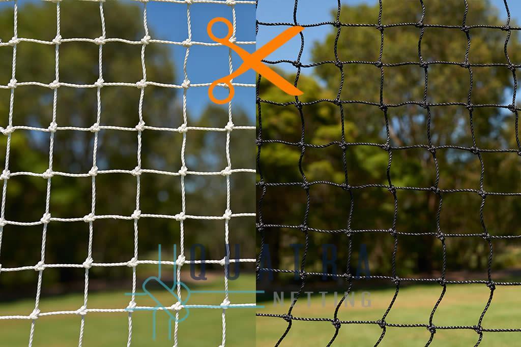 Quatra Sports Netting Black / 5m Drone Netting by-the-metre: 40mm SQ 48Ply / 2.5mm Diameter
