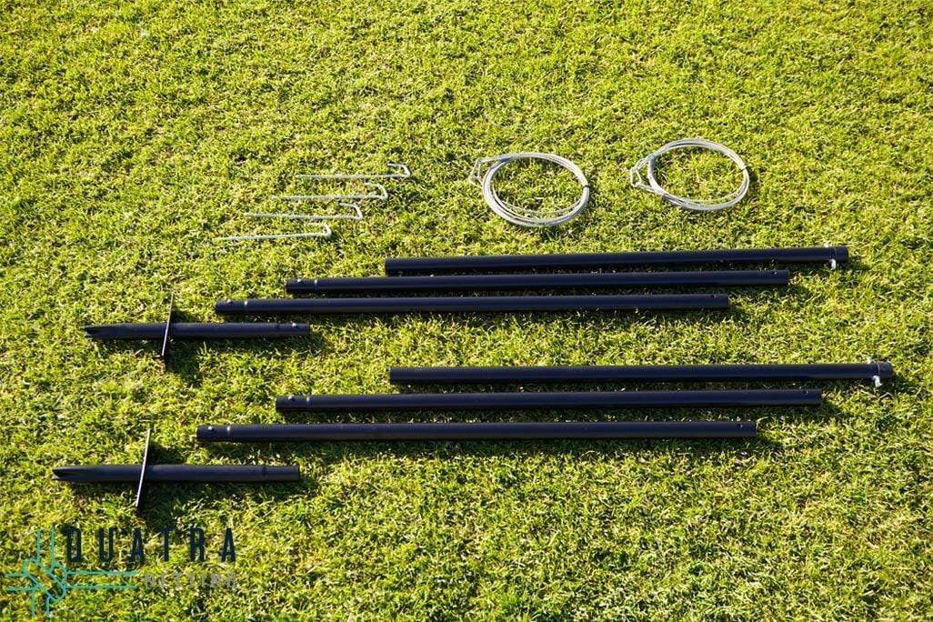 3m Support Post With Turf Ground Spike – Quatra Sports
