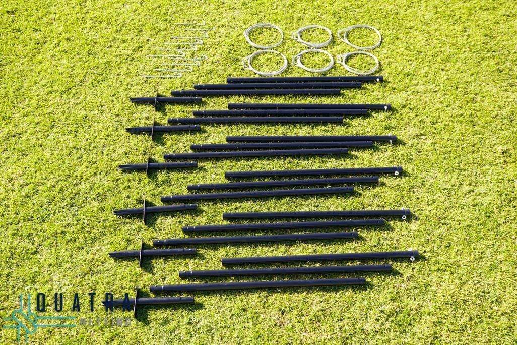 Golf Course Post And Rope 3m Support Post With Turf Ground Spike – Quatra Sports