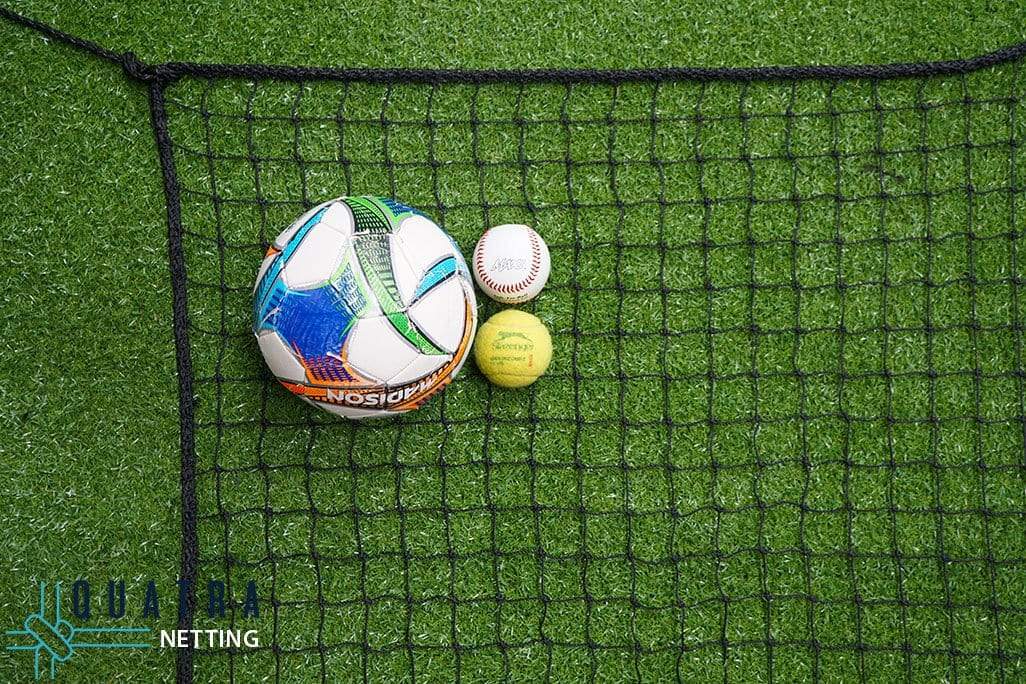 Net Stopper Ball Stop Barrier Nets with 2 Support Posts - 40mm sq (Multiple Sizes ...