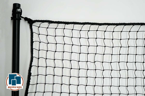 Quatra Sports Netting Baseball / Softball Barrier Nets with Support Posts (Multiple Sizes)