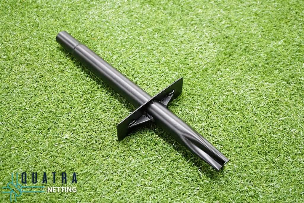 Quatra Sports Netting Fully Enclosed / 6 Posts with Turf Ground Spike Backyard Sports Practice Cage Net 10m x 3m