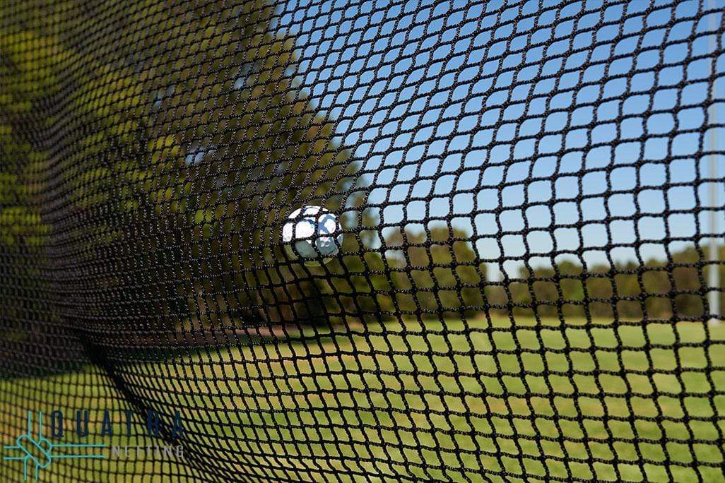 Quatra Sports Netting Heavy Duty Golf Impact Practice Net: 3m x 3m with Support Posts