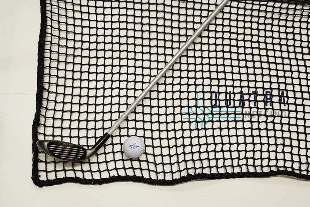 Quatra Sports Netting Heavy Duty Golf Impact Practice Net: 3m x 3m with Support Posts