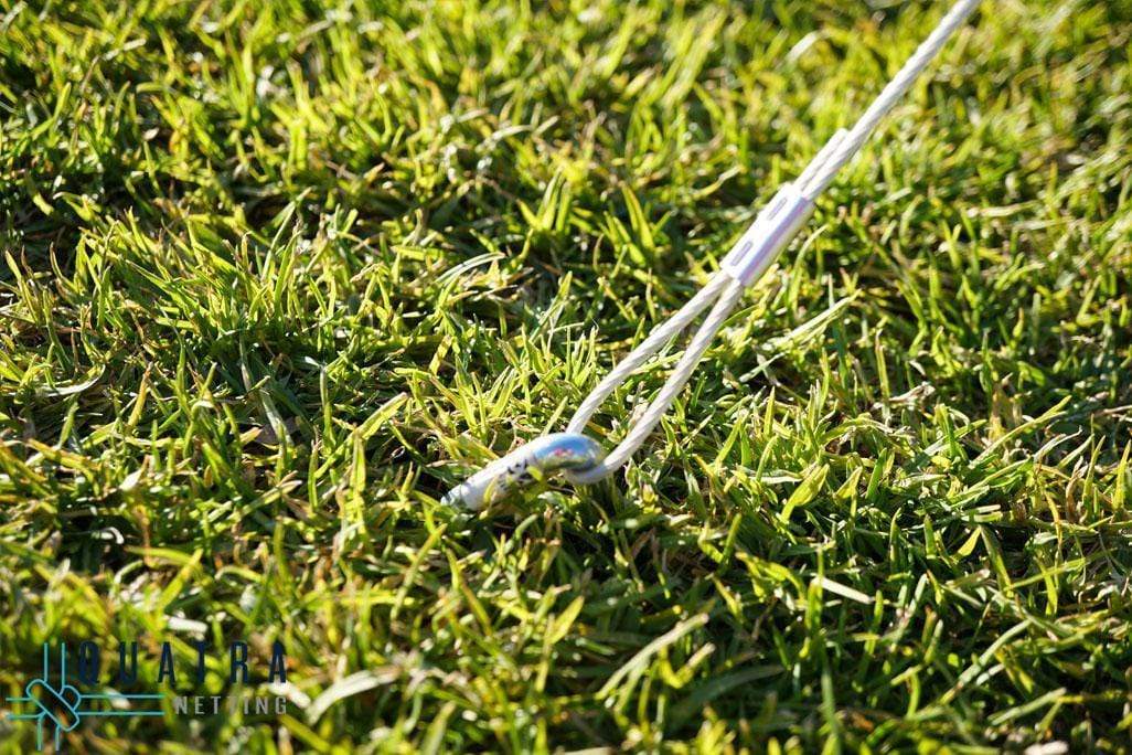 Quatra Sports Netting Heavy Duty Golf Impact Practice Net: 3m x 3m with Support Posts