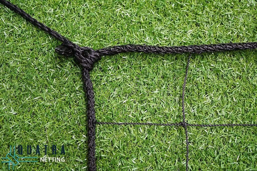 Quatra Sports Netting Soccer Barrier Netting - 100mm sq with 6mm Rope Border (Multiple Sizes)